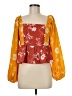 Walter Baker 100% Polyester Orange 3/4 Sleeve Blouse Size M - photo 1