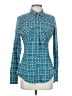 Assorted Brands Print Teal Long Sleeve Blouse Size S - photo 1