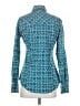 Assorted Brands Print Teal Long Sleeve Blouse Size S - photo 2