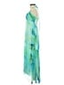 MNG 100% Polyester Tie-dye Green Cocktail Dress Size 4 - photo 5