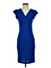Shein Solid Blue Cocktail Dress Size 4 - photo 1