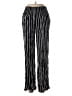 One 5 One 100% Rayon Stripes Black Casual Pants Size M - photo 1