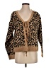 Eliza J Animal Print Brown Cardigan Size S - photo 1