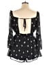 Mi ami 100% Polyester Polka Dots Black Romper Size XL - photo 2
