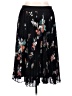 Evri 100% Polyester Floral Black Casual Skirt Size 16 - photo 1