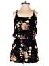 Ambiance 100% Rayon Floral Black Romper Size S - photo 1