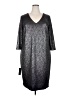 Lane Bryant Metallic Silver Cocktail Dress Size 18 - 20 Plus - photo 1