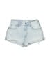 Pull&Bear Blue Denim Shorts Size 6 - photo 1