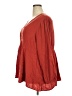 Torrid 100% Rayon Red Long Sleeve Blouse Size 5X Plus (5) - photo 5