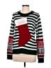 MERRY CHRISTMAS FROM V28 Color Block Green Pullover Sweater Size M - photo 1