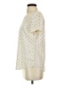Merona 100% Polyester Polka Dots Ivory Short Sleeve Top Size S - photo 5