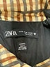 Zara 100% Polyester Houndstooth Brown Jacket Size XL - photo 6
