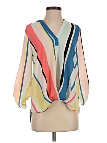 Always Indigo 3/4 Sleeve Blouse (view 1)