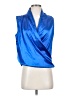 Lyaner Blue Sleeveless Blouse Size XS - photo 1