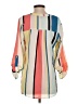 Always Indigo Color Block Yellow 3/4 Sleeve Blouse Size S - photo 2