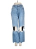 We the Free 100% Cotton Color Block Blue Jeans Size 27 waist - photo 1