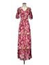 Faherty Floral Tropical Multi Color Burgundy Casual Dress Size XS - photo 1