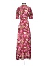 Faherty Floral Tropical Multi Color Burgundy Casual Dress Size XS - photo 2