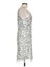 Prelude 100% Polyester Animal Print Silver Cocktail Dress Size 12 - photo 4