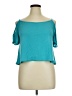 Laugh Out Loud Always Teal Short Sleeve Top Size XL - photo 1