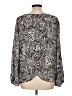 Cupio 100% Polyester Silver Long Sleeve Blouse Size L - photo 2