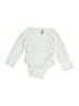 Absorba 100% Cotton Silver White Long Sleeve Onesie Size 6-9 mo - photo 1