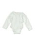 Absorba 100% Cotton Silver White Long Sleeve Onesie Size 6-9 mo - photo 2