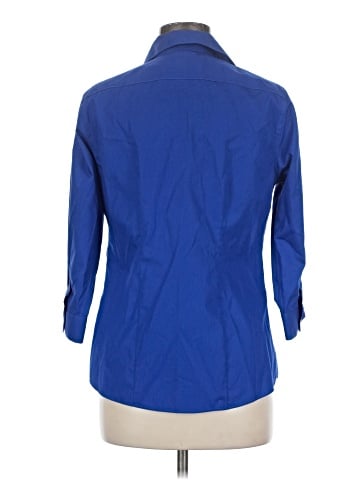 Lands' End 3/4 Sleeve Button-Down Shirt (view 2)