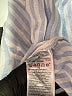 Gap 100% Linen Stripes Blue Long Sleeve Button-Down Shirt Size M (tall) - photo 8