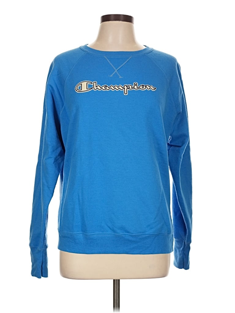 Pre-owned Champion Sweatshirt In Blue