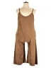 LUCCA Solid Brown Romper Size L - photo 1