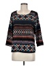 19 Cooper 100% Polyester Black 3/4 Sleeve Top Size M - photo 1