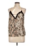 a la plage 100% Polyester Tan Sleeveless Blouse Size L - photo 1