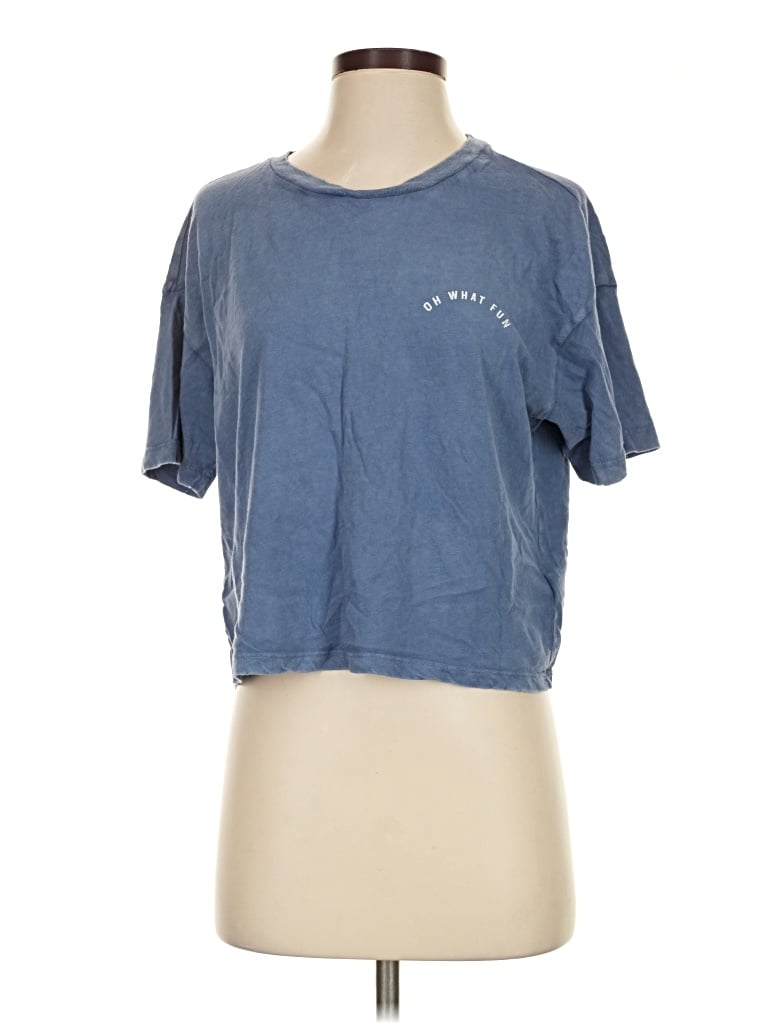 Pre-owned Aerie Short Sleeve T-shirt In Blue