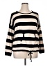 Kensie Stripes Black Pullover Sweater Size XL - photo 1