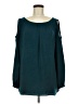 CAbi 100% Polyester Teal Long Sleeve Blouse Size M - photo 1