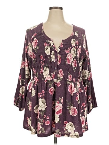 Torrid 3/4 Sleeve Blouse (view 1)