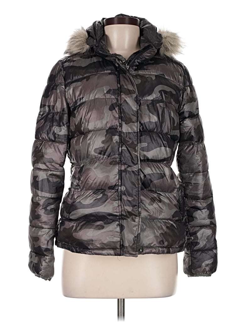 Pre-owned Gap Snow Jacket In Black