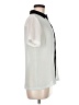 Topshop Color Block Ivory Short Sleeve Blouse Size 6 - photo 4
