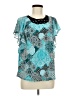 C established 1946 Teal Short Sleeve Blouse Size M - photo 1