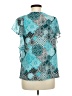 C established 1946 Teal Short Sleeve Blouse Size M - photo 2