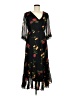 ASOS Floral Black Cocktail Dress Size 6 - photo 1
