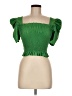 Shein Green Short Sleeve Top Size 6 - photo 1