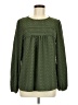 Assorted Brands 100% Polyester Green Long Sleeve Blouse Size M - photo 1