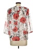 Ann Taylor Factory 100% Polyester Ivory 3/4 Sleeve Blouse Size Lg Petite - photo 2