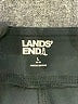 Lands' End Solid Black Casual Skirt Size L - photo 3