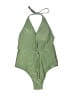 Assorted Brands Solid Green One Piece Swimsuit Size M - photo 1