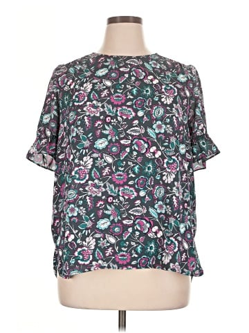 Ann Taylor LOFT Outlet Short Sleeve Blouse (view 1)