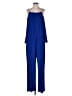 NY Collection Color Block Blue Jumpsuit Size S (petite) - photo 1