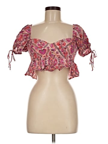 Olivaceous Short Sleeve Blouse (view 1)